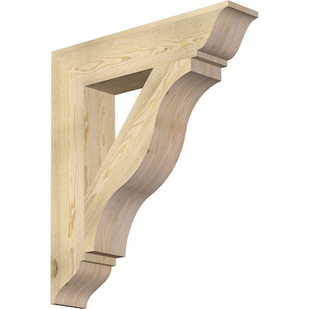 Ekena Millwork Funston Traditional Rough Sawn Bracket, Douglas Fir, 6"W x 30"D x 34"H BKT06X30X34FST01RDF